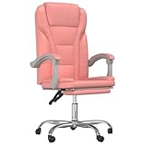 SKM Bürostuhl mit Liegefunktion Rosa Kunstleder, Weight: 15.55 kg, 349701
