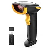 Inateck KI Barcode Scanner Bluetooth, 1D Handscanner Kabellos, Handheld Barcode Scanner, 1 Ladung in 3 Monaten, Unterstützen Selbst Entwickelte App und SDK mit 2000mAh Akku, BCST-21 KI