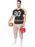 Funidelia | Muskel American Football Kostüm mit Zubehör für Männer für Herren Rugby & Quarterback - Kostüm für Erwachsene & Verkleidung für Partys, Karneval & Halloween - Größe L