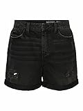 Noisy May NOS DE Damen NMSMILEY NW Dest VI061BL BG NOOS Shorts, Black Denim, M