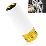 Kraft Schoneinsatz 17mm 19mm Radschrauben Nuss Schoneinsätze 1/2' Alufelgen Schonnüsse für Schlagschrauber und Drehmoment (19mm)