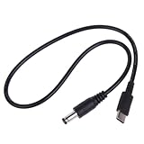 HLBEST USBC auf DC 5,5 x 2,1 mm Konverter 9 V 12 V 15 V 20 V USB-Leitung-Trigger-Ladekabel für WLAN-Router LED-Licht
