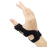 Wepai Daumenorthese Linke Rechte,Atmungsaktive Daumenschiene für Arthritis,Sehnenscheidenentzündung,Weichteilverletzungen,Verstauchungen Daumensattelgelenk Daumenstütze(Universelle)