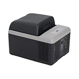 Alpicool C12PT Auto-Kühlschrank, 12 V, tragbarer Kühlschrank für Camping (schwarz)