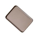 WATERBELINE Antihaft-Backblech aus Karbonstahl, große Platte, ofenfest, rechteckig, für Haushalt und gewerbliche Nutzung