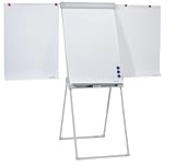 FRANKEN Flipchart, Beschreibbar, Magnetisch, Mit Seitenarmen, Dreibeinstativ, 67 x 95 cm, Höhenverstellbar, inkl. Papierhalterung und Stifteablage, PRO Deluxe Standard, FC84