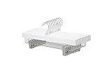 Amazon Basics Holzkleiderbügel mit Klammern, 10er-Pack, ‎1.15 x 36 x 16 cm, Weiß