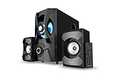 Creative SBS E2900 Leistungsfähiges 2.1-Bluetooth-Lautsprechersystem mit Subwoofer für Fernseher und Computer, Schwarz
