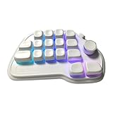 baojielai Mechanischer Nummernblock, VIA, programmierbar, 17 Tasten, Hot-Swap-fähig, USB-Nummernblock mit PBT-Tastenkappen und RGBs, Hintergrundbeleuchtung für La
