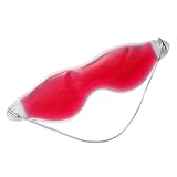 Cabilock Kühlende Gel-augenmaske mit Sicherem Kryogenem Gel Therapeutische Eis-augenmaske zur Schmerzlinderung bei Migräne und Augenringen Wiederverwendbar Rot für Erholsamen Schlaf und