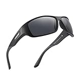 PUKCLAR Herren Sonnenbrille Polarisierte Sportbrille Radsportbrillen Fahrerbrille Damen UV400 Schutz Cat 3 CE
