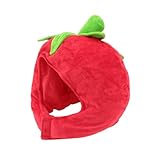 TOYANDONA Lustiger Tomaten Kopfschmuck Partyhut Obstform Karneval Fasching Kostüm Erwachsene für Themenfeier und Fotorequisiten
