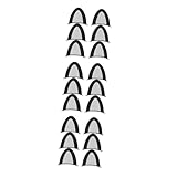 Gatuida 5 Sätze Helmdekorationszubehör Motorradzubehör Motorradhelm Katzenohren Fahrradhelm Ohr Miniaturhelm Für Haustiere Zubehör Für Skihelme Skihelm- Abs Black 3 Paare * 5