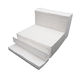 GLEAVI Papierhandtücher 400 Stück Weiß Reißfest Saugfähig Naturzellstoff für Geschäft Restaurant und Badezimmer