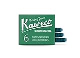 Kaweco Füller Tintenpatronen Palm Green für Patronen-Füller mit kurzen Standardpatronen I 6 Füllerpatronen für Tintenpatronen Füller vieler Markenenhersteller I Tinte für Füller Grün