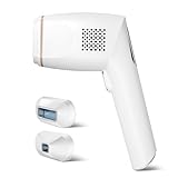 IPL Geräte Haarentfernung mit Unendliches Lichtimpulse und 2 Aufsätze Laser Haarentfernungsgerät für Gesicht Körper Bikinizone Achseln