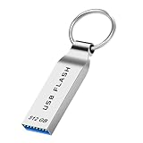 Locpof USB Stick 512GB Speicherstick Metall USB-Sticks Datenspeicher Wasserdichter USB Sticks mit Schlüsselring USB-Flash-Laufwerk für PC, Laptop, Computer Data Storage