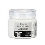 Caelura Acryl Mattfarbe, 50 ml Acrylfarbe weiß, Schnelltrocknende Farbe auf Wasserbasis, für viele Verschiedene Untergründe geeignet, Deckweiß