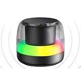 Kleine Lautsprecher - Drahtlose 5.0 Lautsprecher Subwoofer mit RGB-Beleuchtung | Tragbarer Musikplayer Mit 10 Meter Reichweite Für Camping Wandern Outdoor Party Wohnbereich Schlafzimmer