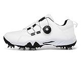 Ybberik Golfschuhe für Herren, wasserdichte und atmungsaktive Golfschuhe mit Spikes