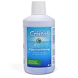 Cristal Algenverhütung 1 l - Verhindert Algenwachstum im Pool - Algenvernichter Algizid flüssig - Algenschutz - Algezid für Schwimmbad & Whirlpool