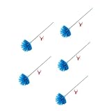 Gatuida 5Pcs Teleskop-Staubbürste teleskopreiniger deckenbürste Staubwedel für empfindliche Oberflächen Fussel Luft Pole reinigungsbürste Spinnennetzbürste Staubreiniger Rostfreier Stahl
