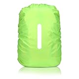Regenschutz Rucksack, 20L Regenschutz für Rucksäcke mit Reflexstreifen, Regenschutz Schulranzen, Reflektierender Rucksack Überzug Wasserdicht, Backpack Rain Cover für Wandern, Camping, Radfahren