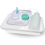 Kontaktlinsenreiniger, Trockenreinigung, Proteinablagerungen, Kontaktlinsenentferner, Kontaktlinsen Werkzeug, Skleralinseneinsatz mit Kontaktlinsenlösung, Linsenpflegeset für RGP/OK/Harte Lens Care