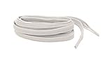St. Louis Braid Co. Flache Sport-Schnürsenkel, 1 Paar, verschiedene Größen und Farben für alle Sneaker-Typen, hergestellt in den USA - Grau - 114.30 cm