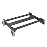 Zxpjkyu Glute Ham Glider Bauchtrainer Trainingsmaschine Carbonstahl Stabil mit Multifunktionalen Übungsrädern für Erwachsene für Heimtraining Gluteus-übungen