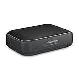 Pioneer TS-WX140DA Aktivsubwoofer, leistungsstarker Gehäuse Subwoofer mit 170 W Maximalleistung, 20 x 13 cm Subwoofer in MDF Gehäuse, IMPP Membran, schwarz, Kabelfernbedienung (5m Zuleitung)