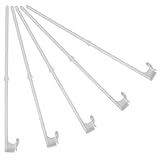 BESTonZON 5st Autofenster Fahnenmast Pole Auto Flaggen Fensterclip Clip- LKW-frag-unterstützung Autofahnenhalter Rv Fahnenmast Halterung Aufclipsen Autoflagge Plastik Wagen Weiß Wohnmobil