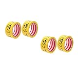 Amosfun 4 Rollen Antistatisches Warnband PVC Sicherheitsklebeband für Esd Bereiche Selbstklebend Wetterfest Hohe Sichtbarkeit Warnmarkierung für Innen und Außenbereiche