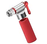 Anstore CO2 Fahrradpumpe, Kartuschenpumpe, Mini-Fahrradpumpe für Presta- und Schrader-Ventile, einfaches und schnelles Aufpumpen von Fahrradreifen, Keine Kartusche im Lieferumfang enthalten