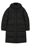 BOSS Herren Omont Wasserabweisender Parka-Mantel Schwarz001 54
