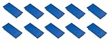 FRANKEN Magnete Rechteckig, 10 Stück, Hochwertige Haftmagnete für Büro, Haushalt, Werkstatt, ideal für Whiteboards, Kühlschrank, Plantafeln oder Schaukästen, 23 x 50 mm, Blau, HM2350 03