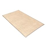 Comart - Puffy Möbelteppich - Modernes Design - Maschinenwaschbar - rutschfeste Unterseite - Super Weich - Kurzflor - Teppich für Wohnzimmer und Schlafzimmer - Beige - Rechteckig 40 x 60 cm