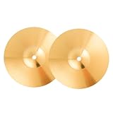 iplusmile 2Stücke Schlagzeugbecken aus Messing Percussion Cymbals für Klänge für Anfänger und Reparaturwerkstätten Drum Becken für Jazz und Mehr