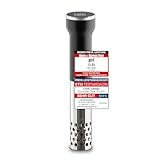 CASO 1310 SV400 Sous Vide Stick, für Behälter bis 20l Volumen, 25-90°C in 0,5°C Schritten, IPX7, platzsparendes Design, Edelstahl, Schwarz