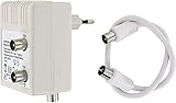 Digital Antennenverstärker für 2 Geräte - UHF VHF Kabel-TV DVB-T Sky FullHD