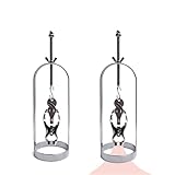 Nippelklemmen Brustwarzen, Fetisch Nippelklemmen Einstellbar Nipple Clamps, Edelstahl Brustwarzenklemmen, SM extreme bondage slave, Für Frauen und Männer (1 Paar)
