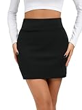 schwarzer Rock Damen, Bleistiftrock Damen sind Bequeme und atmungsaktive, röcke für Damen frühlings-und herbstmodeartikel (DE/NL/SE/PL, Alphanumerisch, M, Regular, Regular, Schwarz)