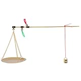 POPETPOP Kleine Kupferwaage für Chinesische Medizin Genauige Tragbare Messskala Mehrzweck waage mit Klassischem Design und Hoher Korrosionsbeständigkeit für Küche und Dekoration