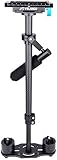 YELANGU S60T Kohlefaser-Handkamera-Stabilisator Steadicam Steadycam mit 1/4 und 3/8 Zoll Schraub-Schnellwechselplatte für Nikon Sony Canon 5D2 MK2 DSLR bis 3kg