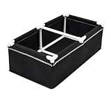 Fyrdyn Hochbeet Aus Stoff | 100x50x30cm Outdoor Gemüsebeet,Pflanzkübel Mit Rahmen Für Garten,Für Kartoffeln Tomaten Erdbeeren Blumen Karotten Zucchini Gurken Paprika