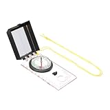 CORHAD Multifunktionaler Outdoor Kompass mit Messlineal Robuster Kartennavigator für Wandern und Survival Praktisches Orientierungstool zur Richtungsbestimmung und Denkförderung