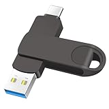 LZKNZT USB C Stick 512GB USB-Stick mit USB-C & USB-A 2-in-1 Metall Speicherstick Plug & Play Kompatibel mit Smartphone/Tablet/PC Schnelles OTG-Flashlaufwerk