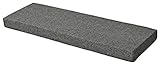 Konsilsa Abnehmbares Gartenbankkissen, rutschfeste Sitzpolster für 2–3-Sitzer-Bank, 5 cm Dicke Unterstützung für Möbel im Innen- und Außenbereich, Terrassenschaukel, Holzsofa