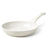 Innerwell Antihaft Keramik Bratpfanne 28 cm, Große Pfannen Induktion mit Antihaft Keramikbeschichtung, PFOA Freie, Aluminium (Weiß)