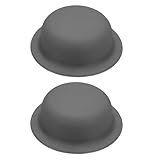 sourcing map Silikon-Topfdeckelabdeckungen, Universal-Topfdeckel-Oberknauf, hitzebeständige Topfgriffkappen für Küche, Kochgeschirr, sicherer Halt von Töpfen und Pfannen, Grau, 2 Stück